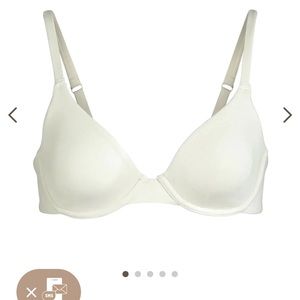 NWT Cotton Jersey T Shirt Underwire Bra In Bone Size 32D